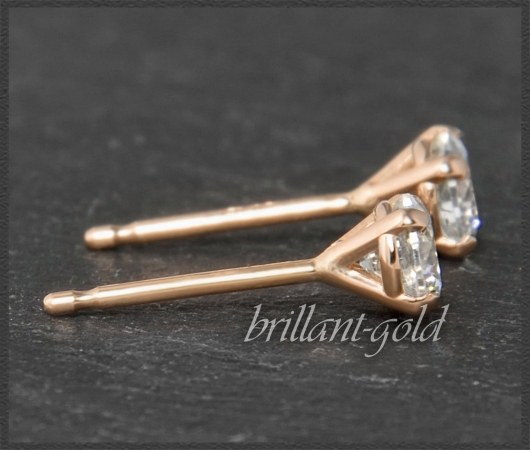 585 Gold Brillant Ohrstecker 0,549ct + IGI Zertifikat